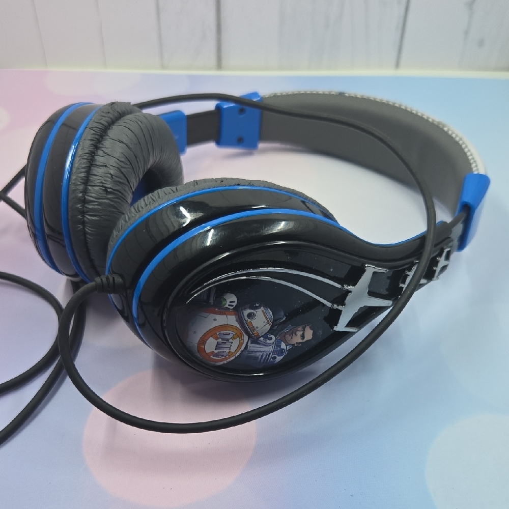 Black and Blue Star Wars Headphones